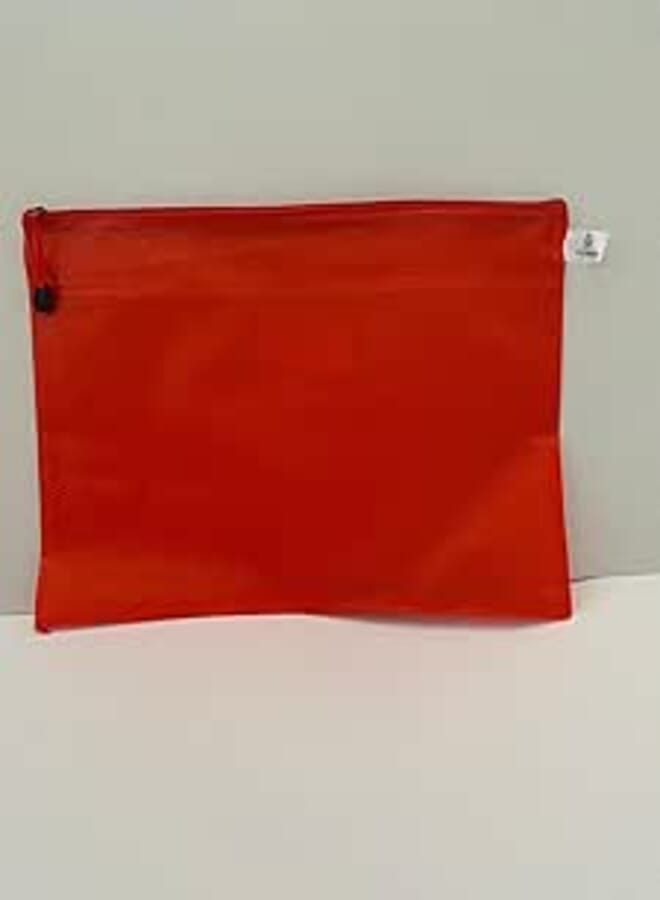 Clever Zipper Bag, A3 Size, Red